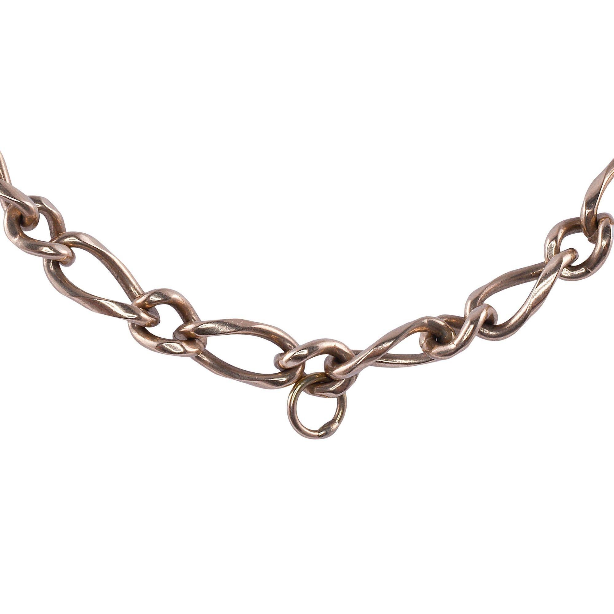 30 Zoll 14K Goldkette Figaro-Halskette im Zustand „Gut“ im Angebot in Solvang, CA