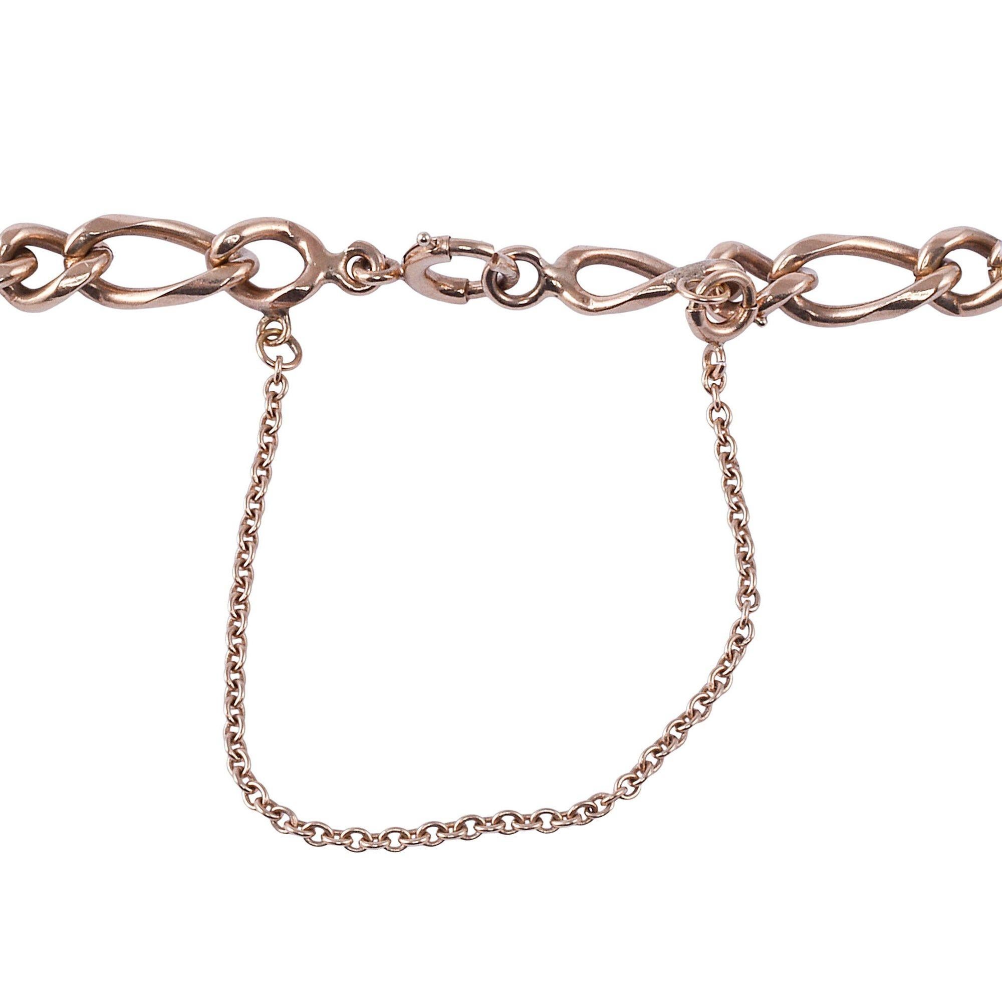30 Zoll 14K Goldkette Figaro-Halskette Damen im Angebot