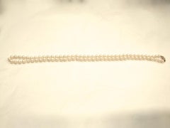 Cultured Pearl Necklace with Cultured Pearl 9 Carat Snap, Dated circa 1960