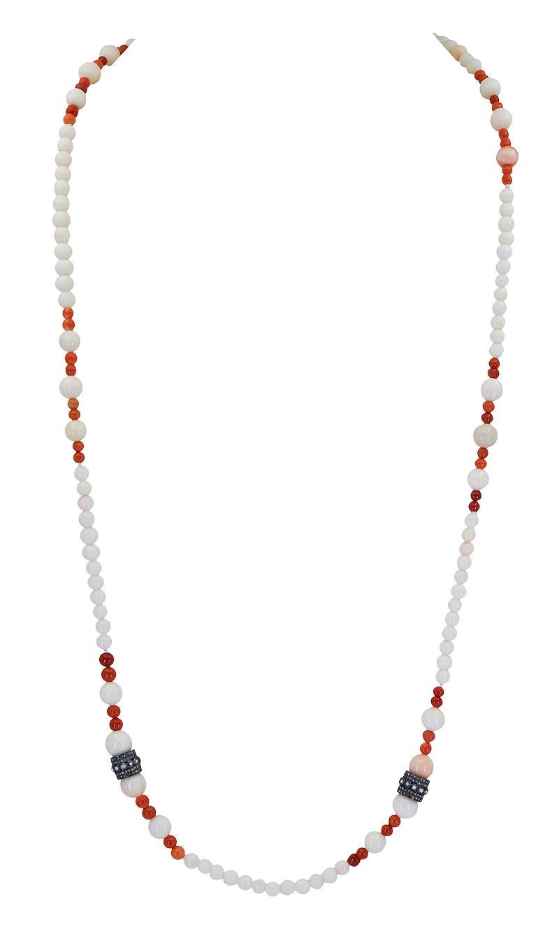 white coral necklace