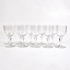 30 Piece Crystal Baccarat Normandie Wine and Water Glasses