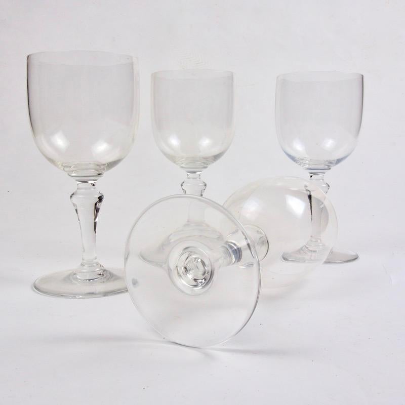30 Piece Crystal Baccarat Normandie Wine and Water Glasses In Good Condition In London, GB