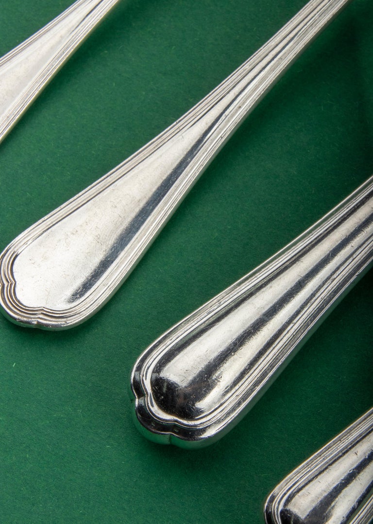 30Piece Set of Silver Plated Flatware Made by Christofle Model