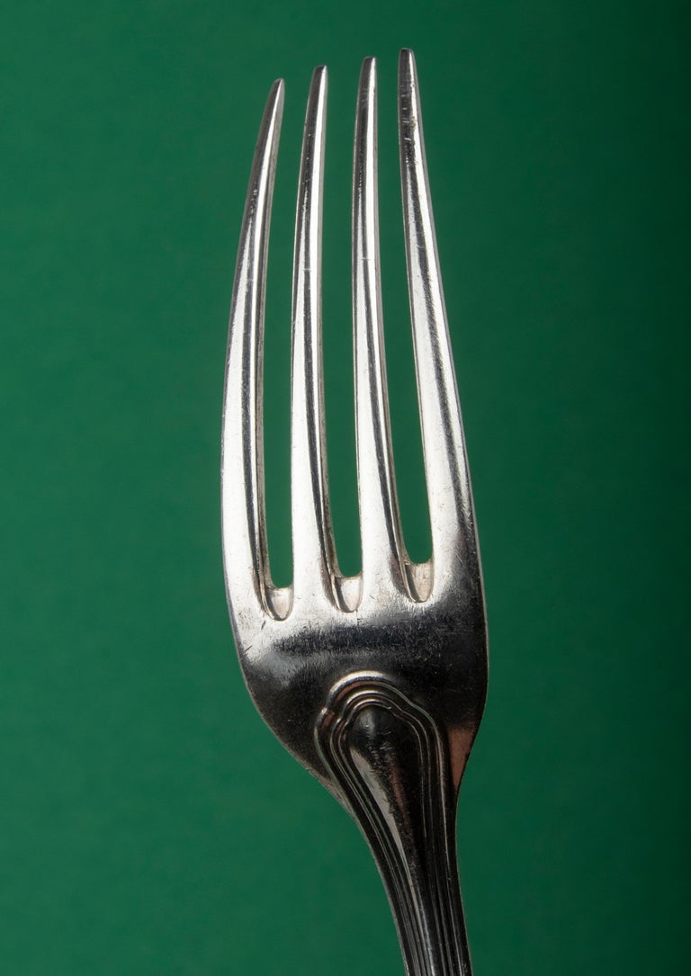 30Piece Set of Silver Plated Flatware Made by Christofle Model