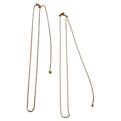30 chaînes en argent sterling et 30 chaînes réglables en or 14k