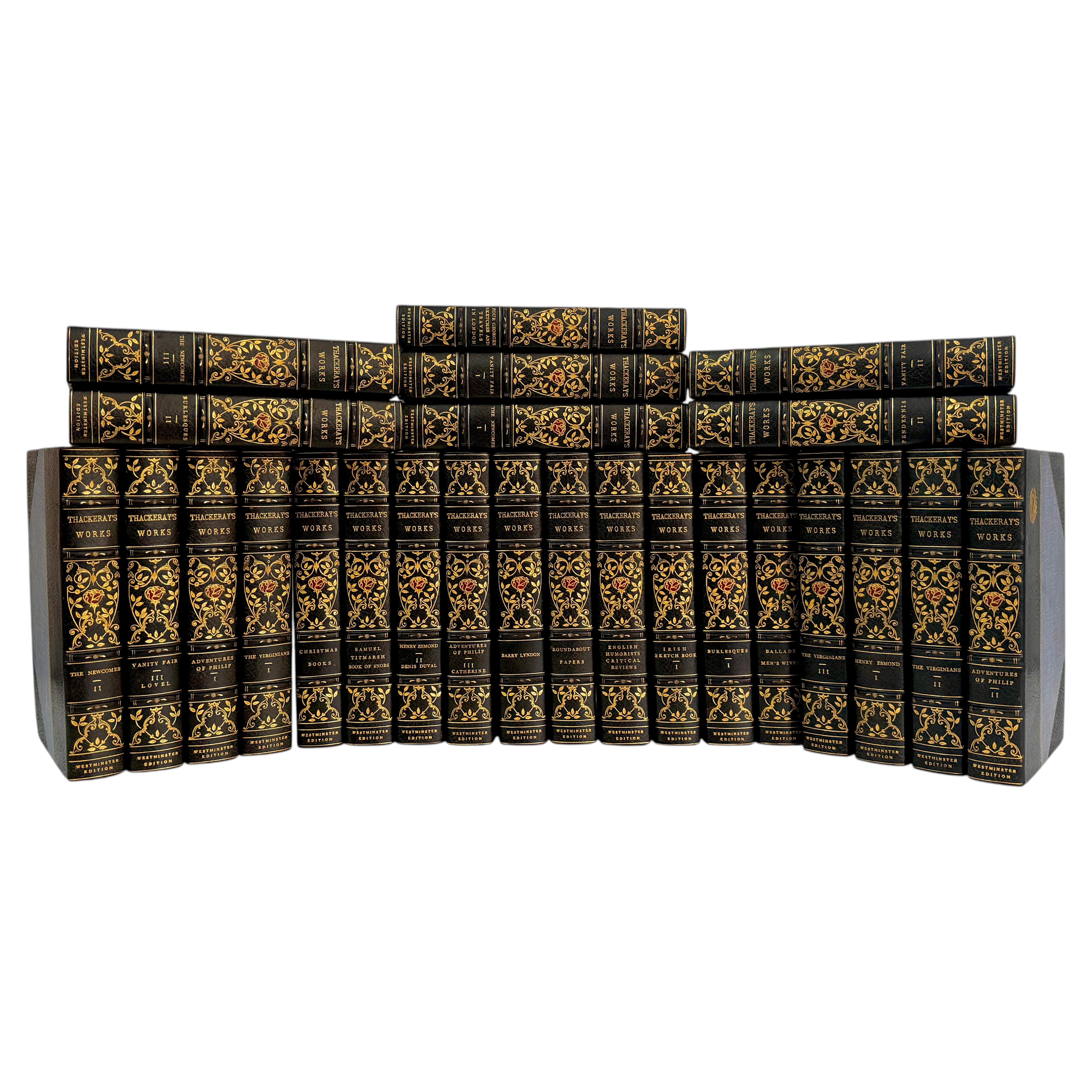 30 vols. William Makepeace Thackeray, Thackeray's Works. Limited Edition For Sale