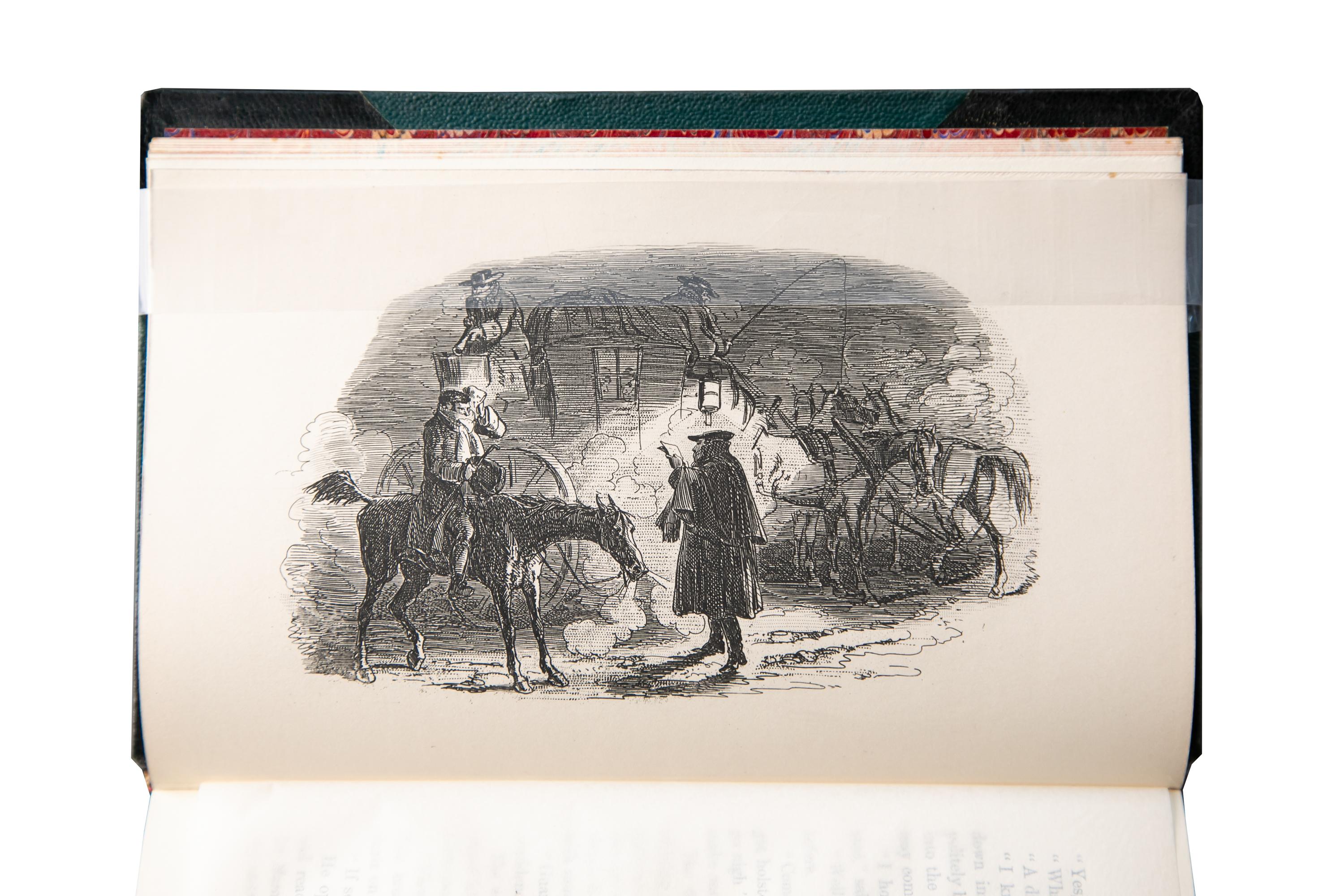 Cuir 30 Volumes. Charles Dickens. Œuvres complètes.