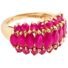 3.00 Carat '3 Carat' Genuine Ruby Ring, Custom Ladies Ruby Ring in Yellow Gold