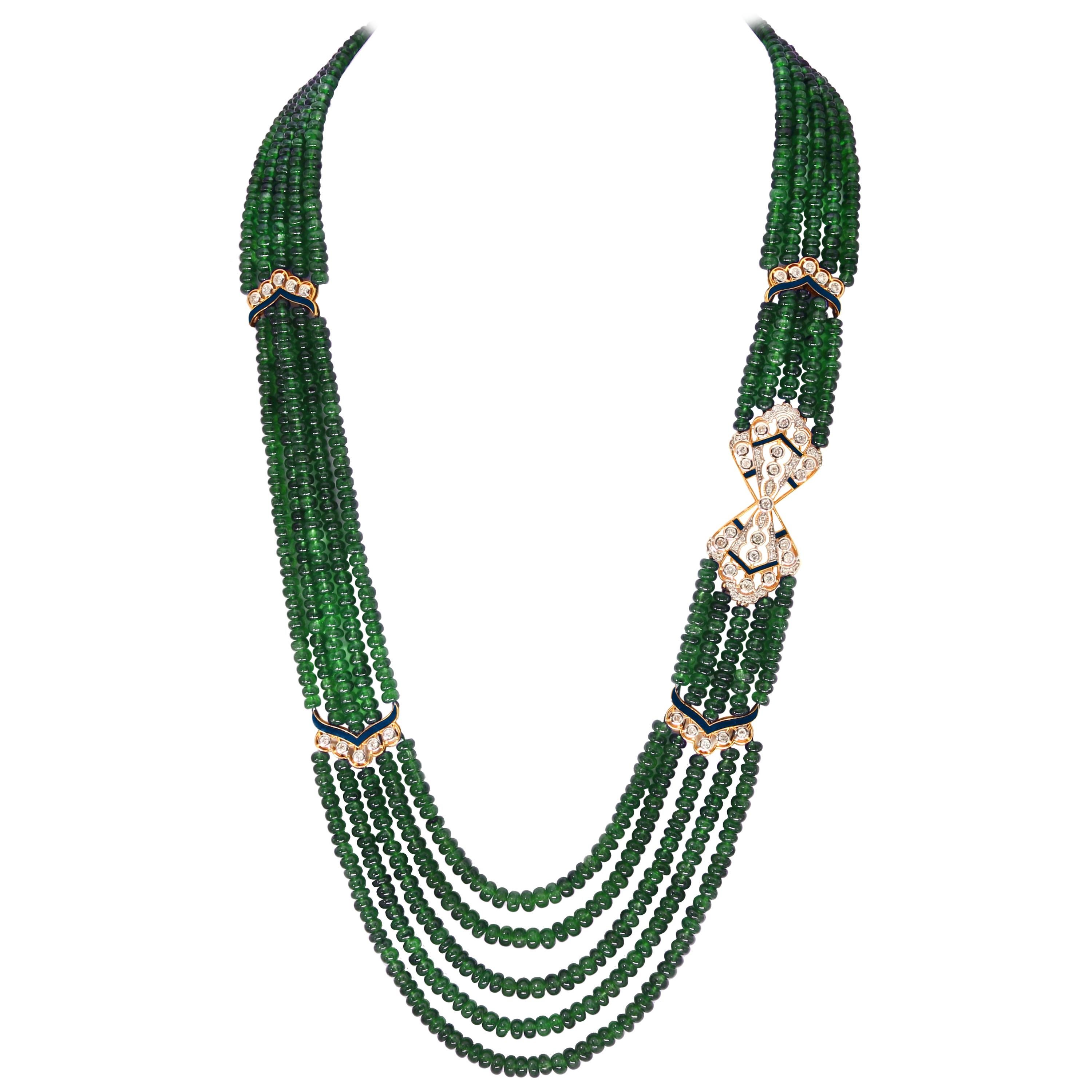 Silver Necklace Multi Stone Necklace,AAA Multi Precious Necklace 41 Cts Precious Stone Beads NirvanaIN Faceted Emerald Bead Necklace 