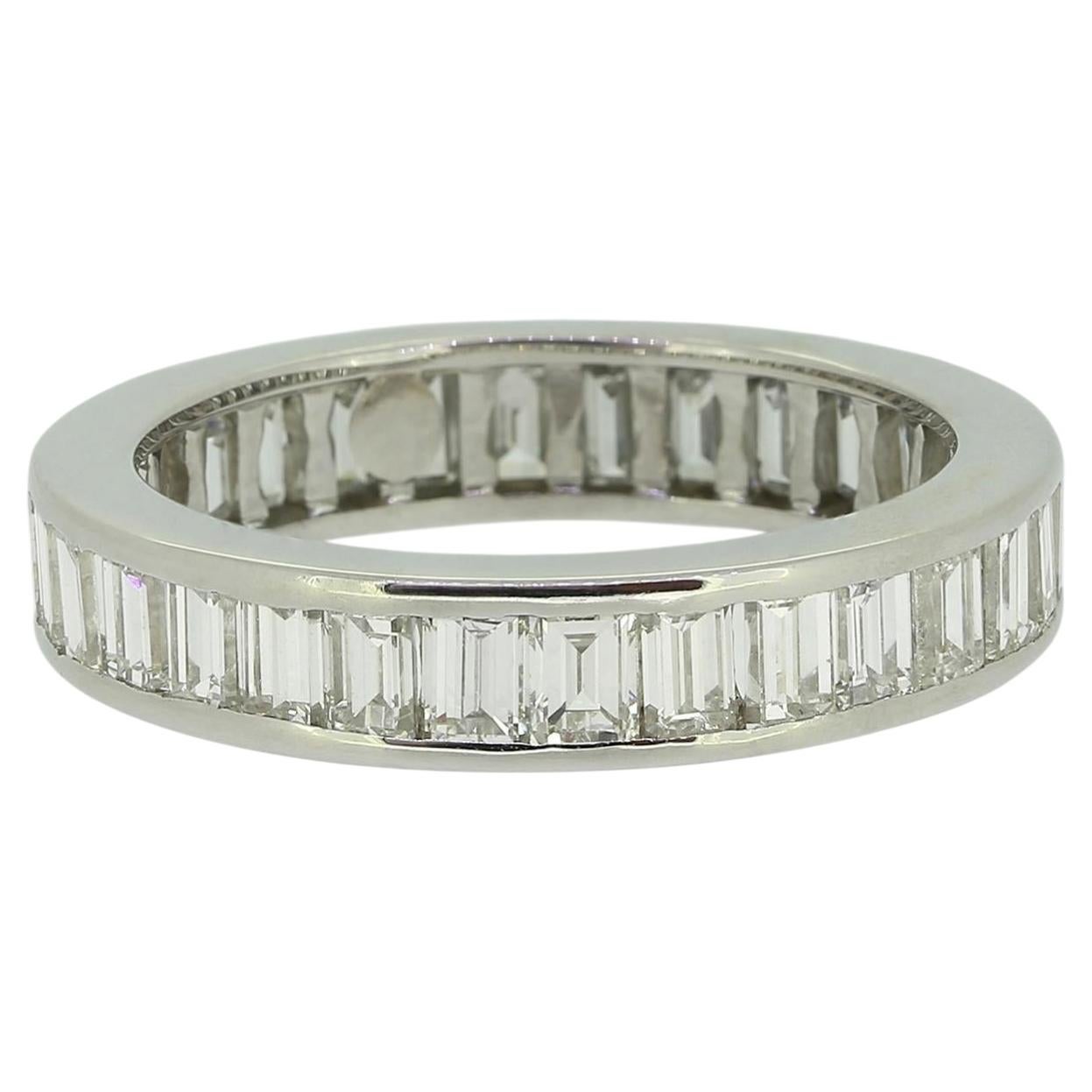 3.00 Carat Baguette Cut Diamond Full-Eternity Ring