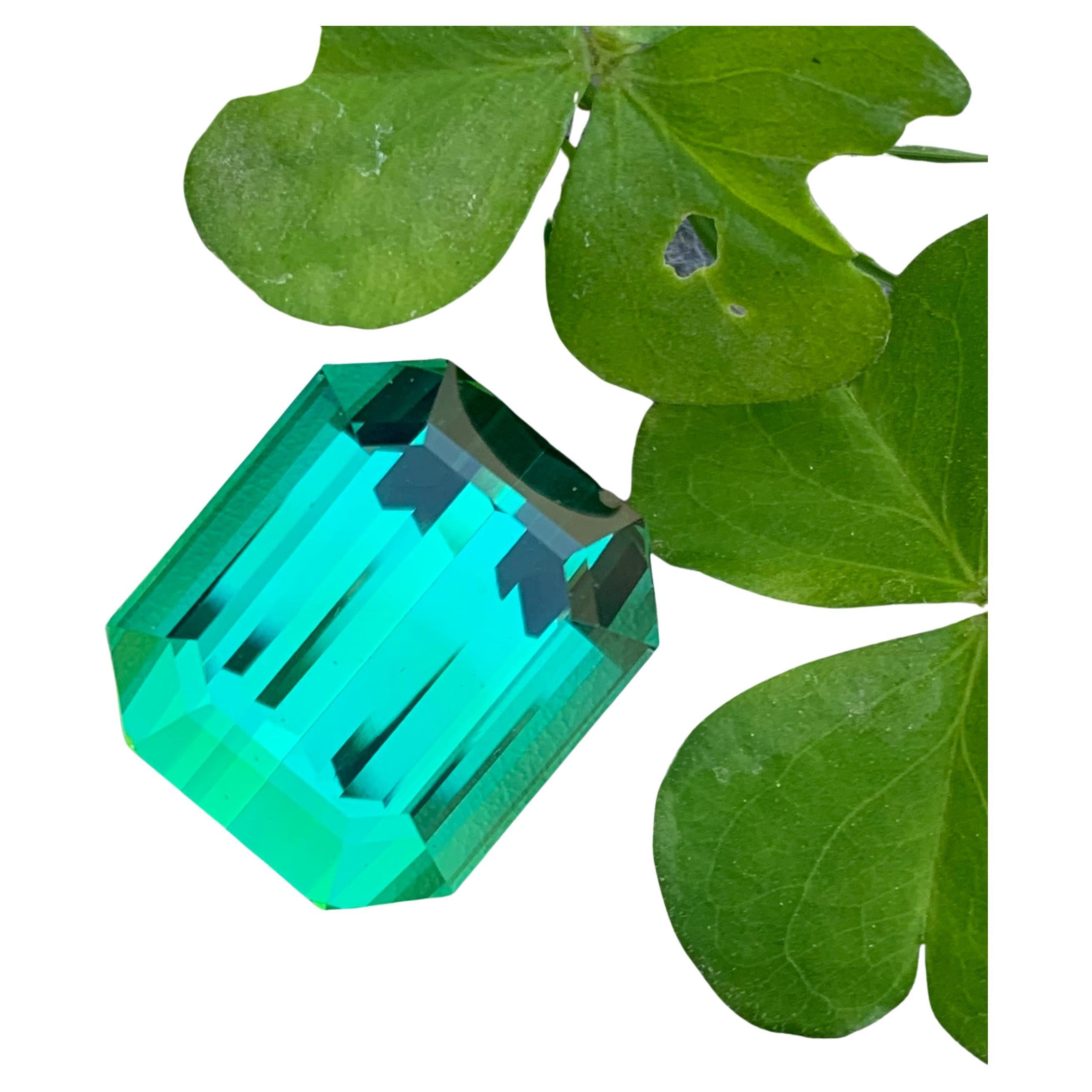 30.0 Carat Beautiful Quality Natural Lagoonish Green Tourmaline from Afghanistan For Sale