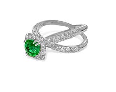 3.00 Carat Colombian Emerald and Gold Cross Ring