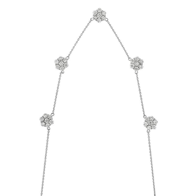 
3.00 Carat Diamond Necklace G SI 14K White Gold

    100% Natural Diamonds, Not Enhanced in any way Round Cut Diamond by the Yard Necklace  
    3.01CT
    G-H 
    SI  
    14K White Gold, Pave style   4.60 gram
    5/16 inches in height
    35