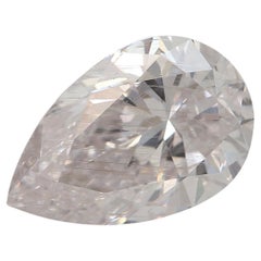 Diamant rose clair de 3,00 carats de taille poire I1 Clarity certifié GIA