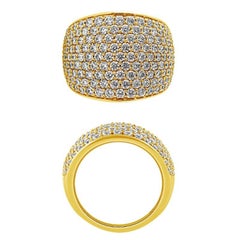 3,00 Karat natürlicher Diamant Mode Ring 14K Gelbgold