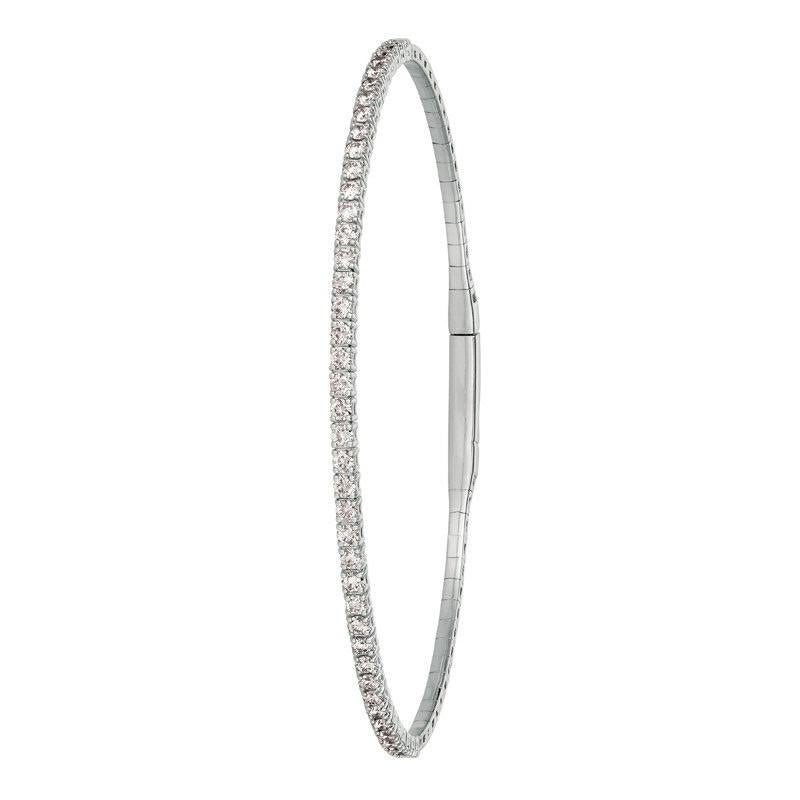 
3.00 Carat Natural Diamond Flexible Tennis Half Way Round Bangle Bracelet G SI 14K White Gold 7''

    100% Natural Diamonds, Not Enhanced in any way Round Cut Flexible Diamond Tennis Bracelet 
    3.00CT
    G-H 
    SI  
    14K White Gold, Pave