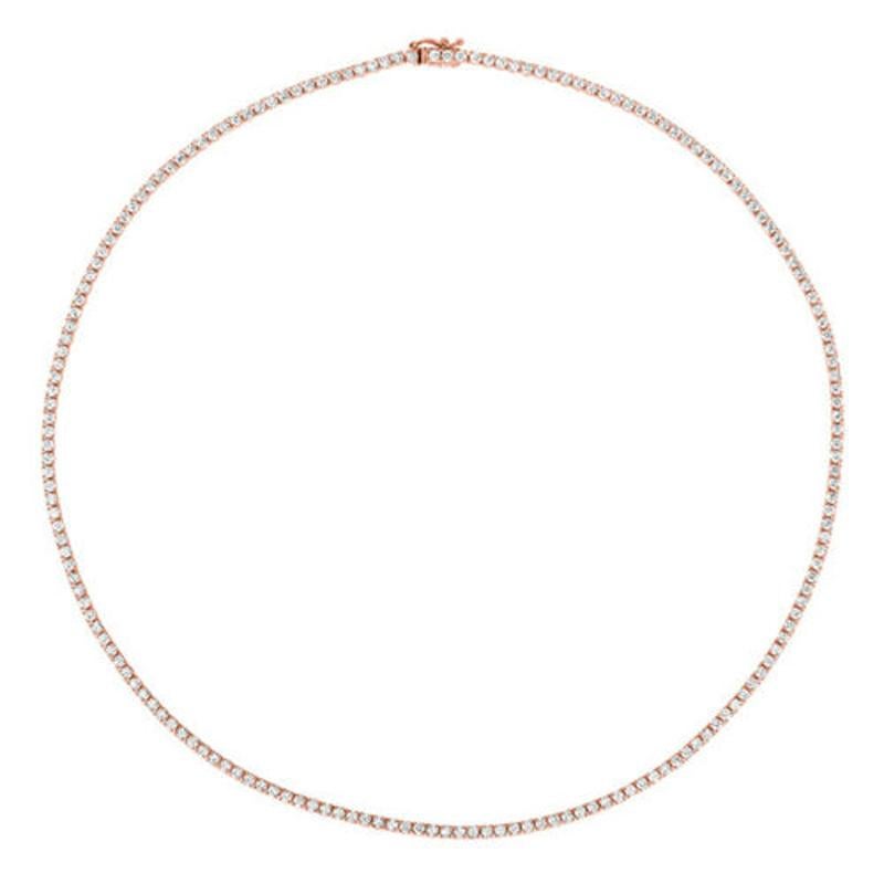 3.00 Carat Diamond Necklace G SI 14K Rose Gold 16 inches

100% Natural Diamonds, Not Enhanced in any way Round Cut Diamond Necklace  
3.00CT
G-H 
SI  
14K Rose Gold, Prong style
16 inches in length, 1.5 mm in width

N5675.02P16 
ALL OUR ITEMS ARE