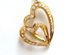 3,00 Karat natürliche Diamanten, „Hearts on Hearts“-Ohrhänger, 18 Karat*