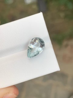 3,00 Karat Natürlicher loser Aquamarin Birnenform Edelstein aus Nigeria