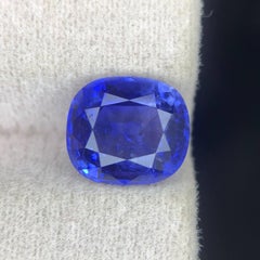 3.00 Carat Natural Loose Cornflower Blue Sapphire Cushion Cut Sri Lankan Gem