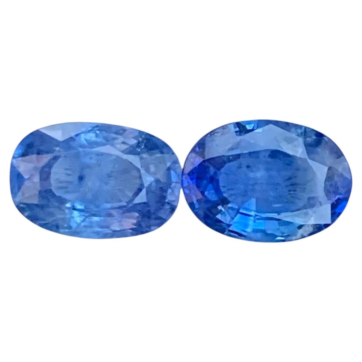 3.00 Carat Natural Loose Dual Blue Sapphire Oval Shape Gemstone (pierre précieuse de forme ovale)