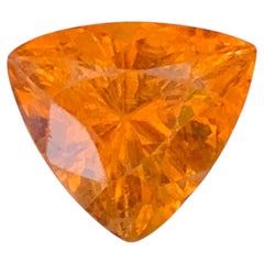 3.00 Carat Natural Loose Fanta Color Spessartite Garnet Trilliant Cut Gemstone