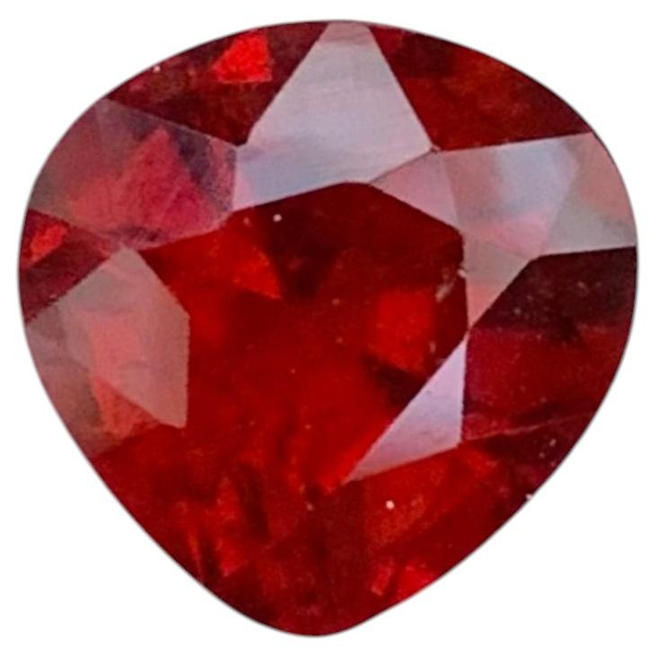 3.00 Carat Natural Loose Hessonite Garnet Pear Shape Gemstone (pierre précieuse en forme de poire) en vente