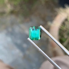 3.00 Carat Natural Loose lagoon Tourmaline Cushion Shape Gem From Afghanistan