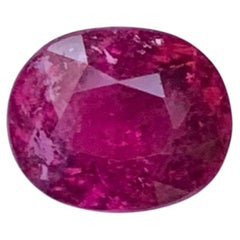 3.00 Karat Natürlicher loser Rubellit Turmalin Cushion Cut Edelstein