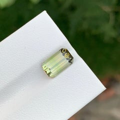 3,00 carati di tormalina naturale sfusa a forma di smeraldo dalla miniera di terra