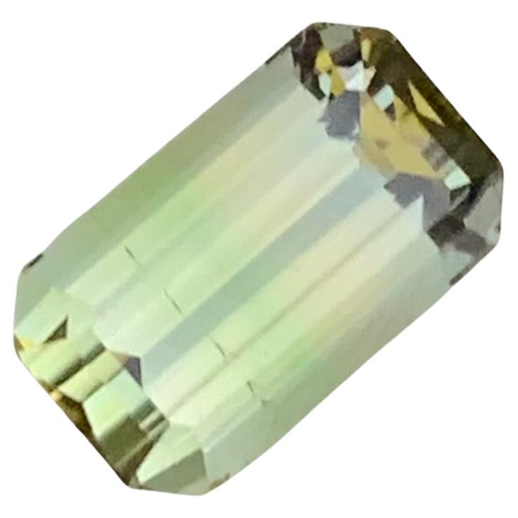 Tourmaline naturelle non sertie de 3,00 carats en forme d'émeraude provenant d'une mine de terre  en vente