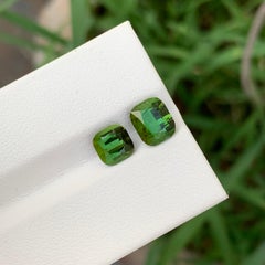 3.00 Carat Natural Loose Tourmaline Pieces Cushion Shape Gem For Jewellery