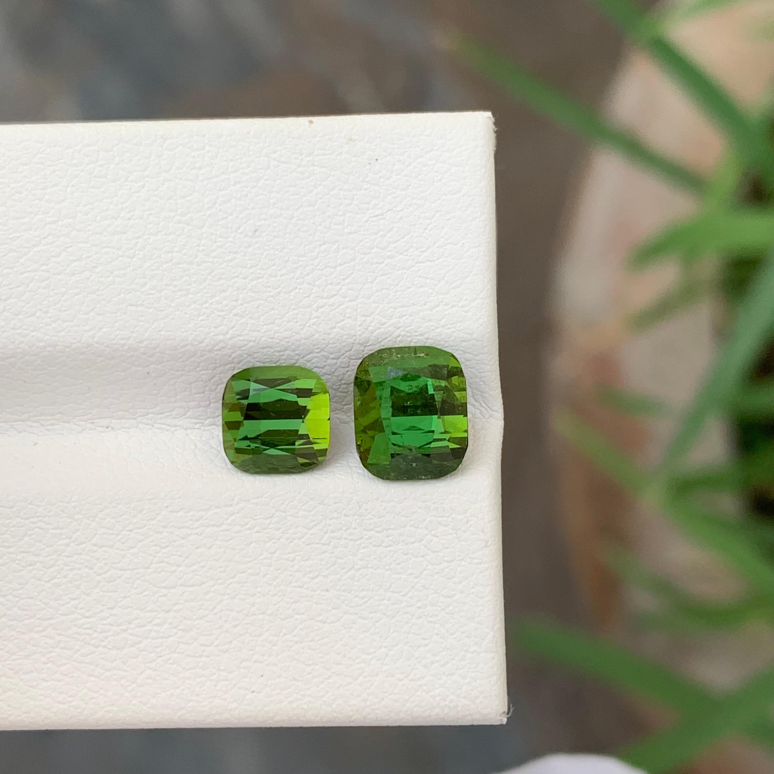 3,00 Quilates Turmalina Natural Suelta Piezas Forma Cojín Gema Para Joyería Corte cojín en venta