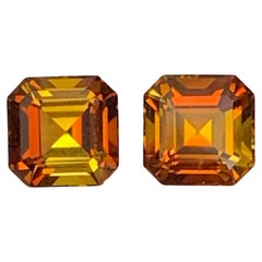 3.00 Carat Natural Loose Unique Color Tourmaline Pair Asscher Cut African Gems