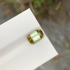 Beautiful 3 Carat Natural Loose Yellow Tourmaline Oval Shape Ring Gem