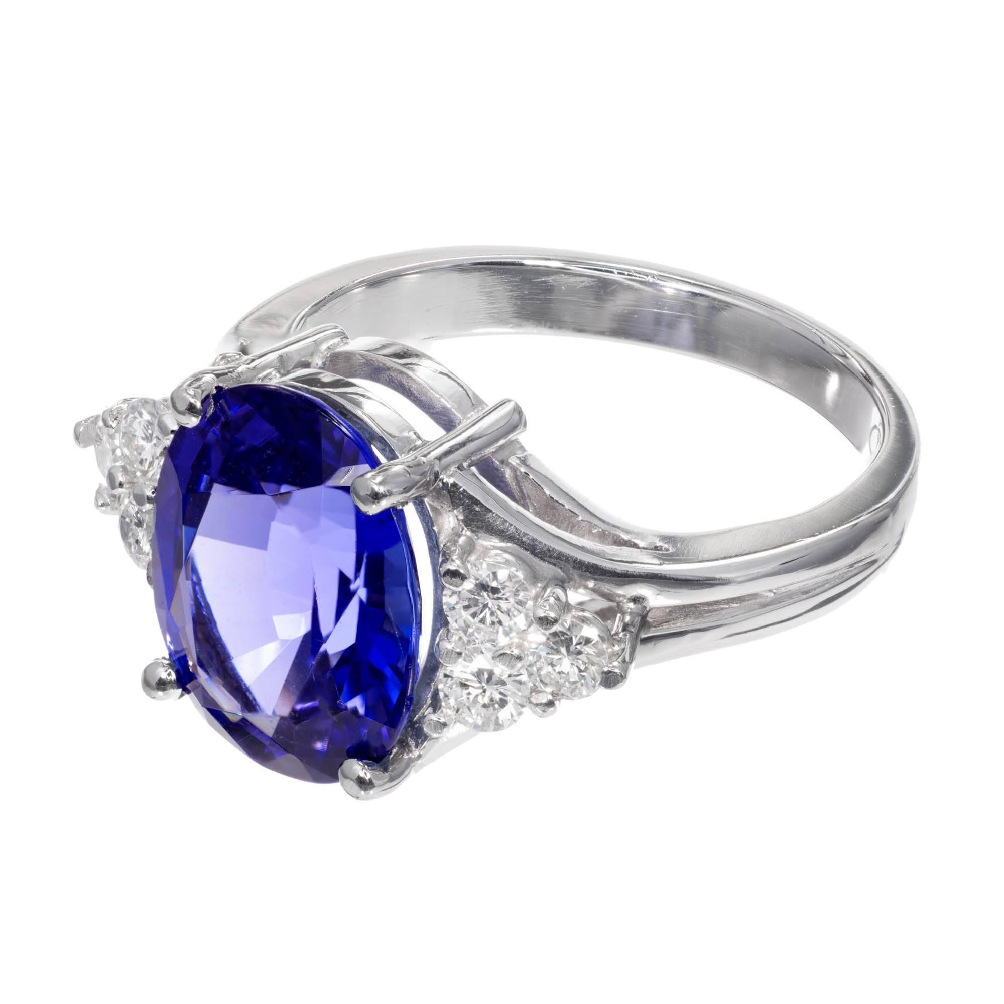 blue and purple engagement rings