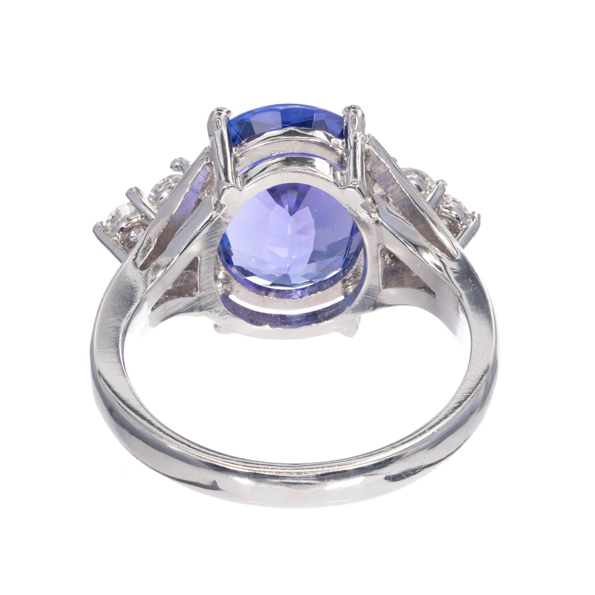 violet tanzanite ring