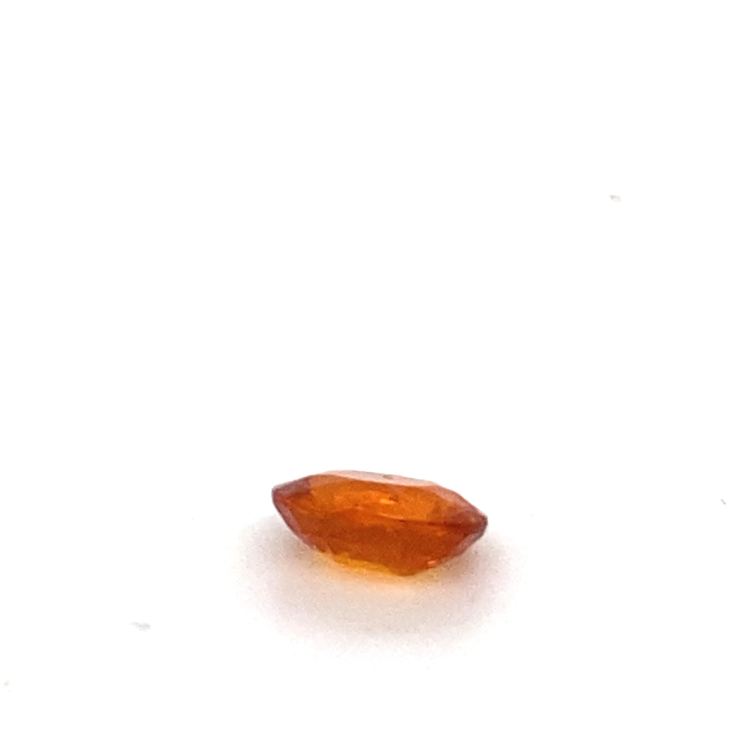 3.00 Karat Ovalschliff Spessartit Loser Edelstein im Angebot 6