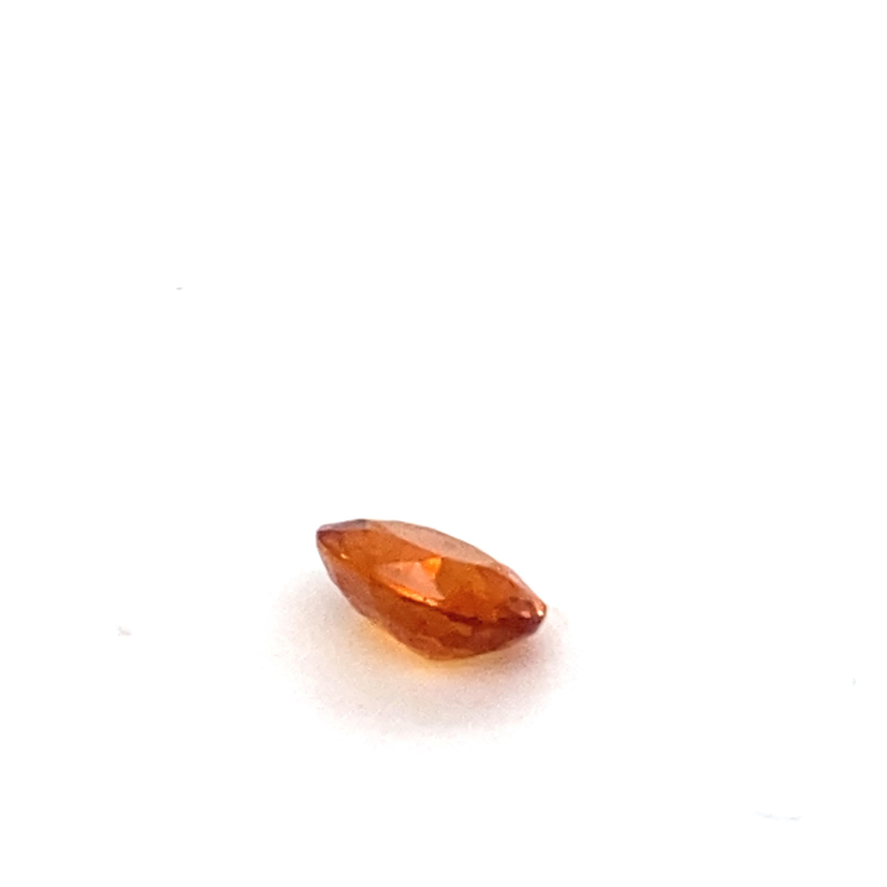 3.00 Karat Ovalschliff Spessartit Loser Edelstein im Angebot 7