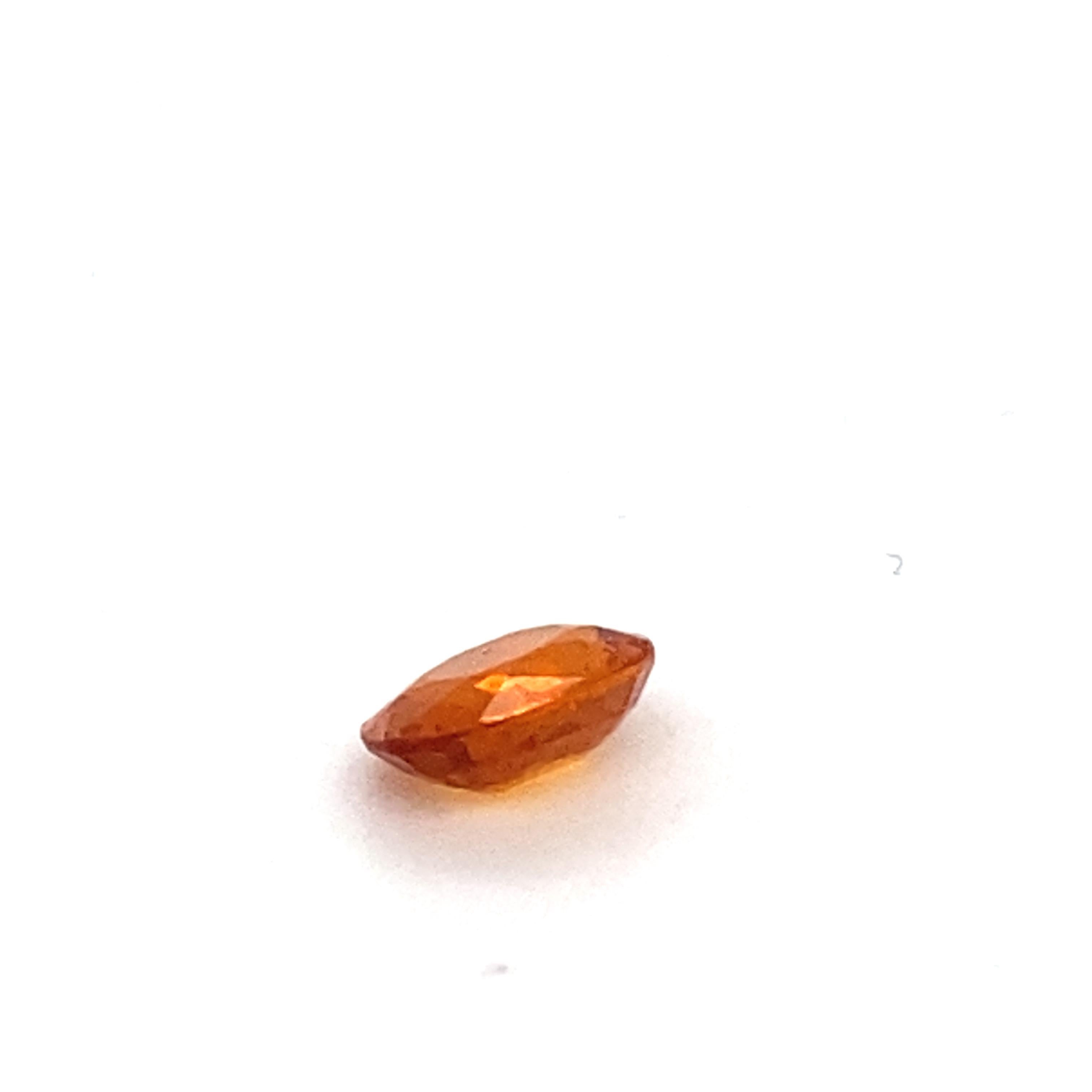 3.00 Karat Ovalschliff Spessartit Loser Edelstein im Angebot 8