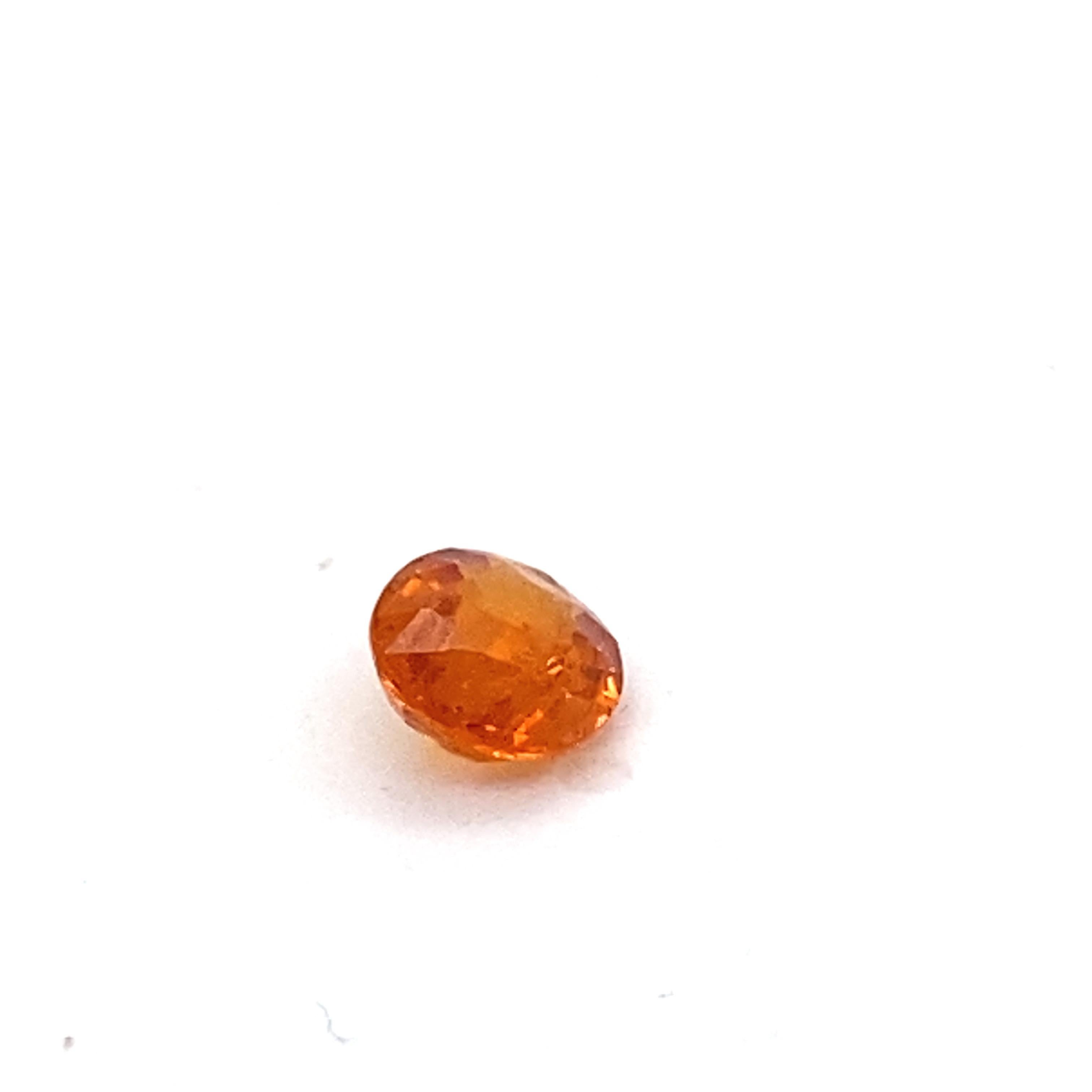 3.00 Karat Ovalschliff Spessartit Loser Edelstein im Angebot 10
