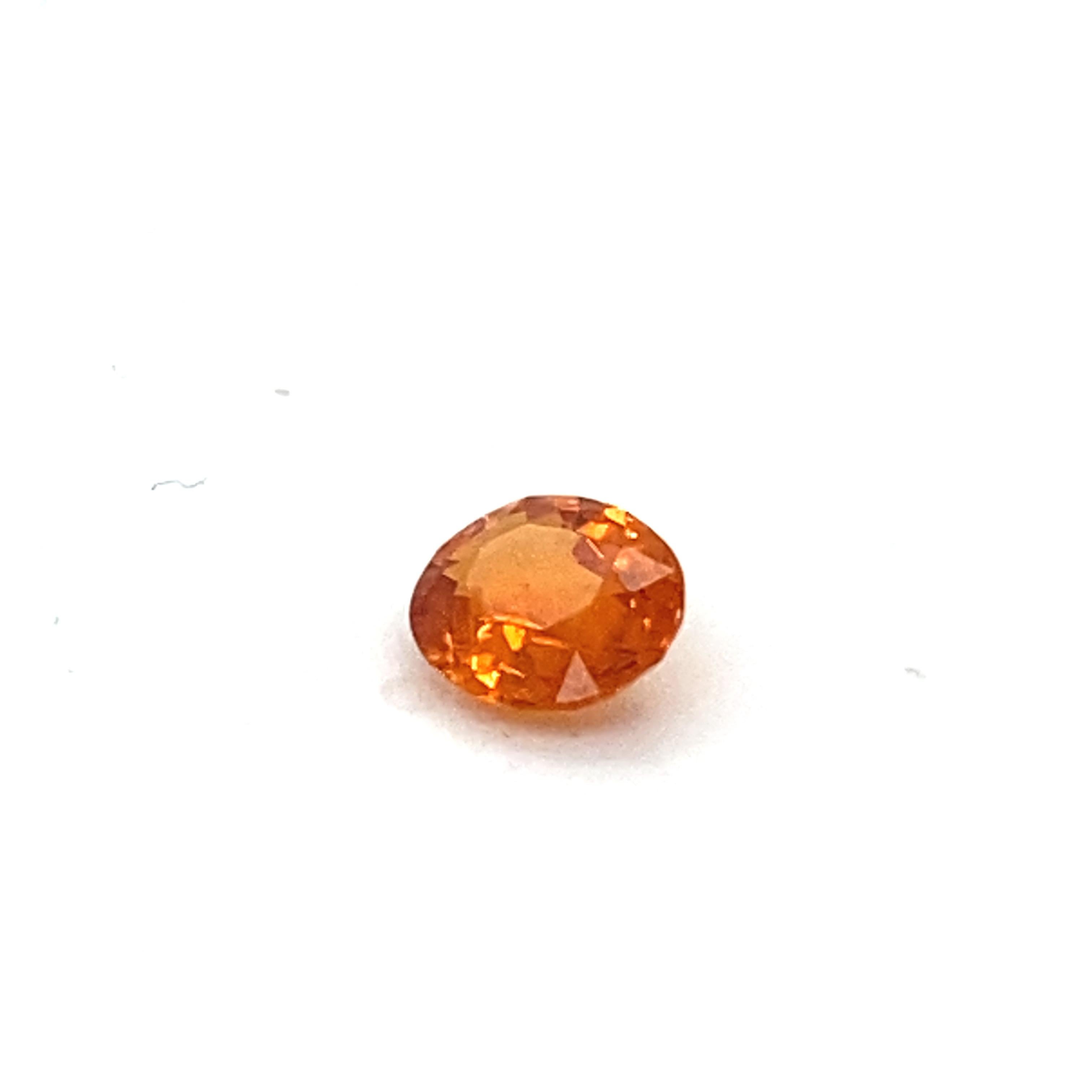 3.00 Karat Ovalschliff Spessartit Loser Edelstein im Angebot 12