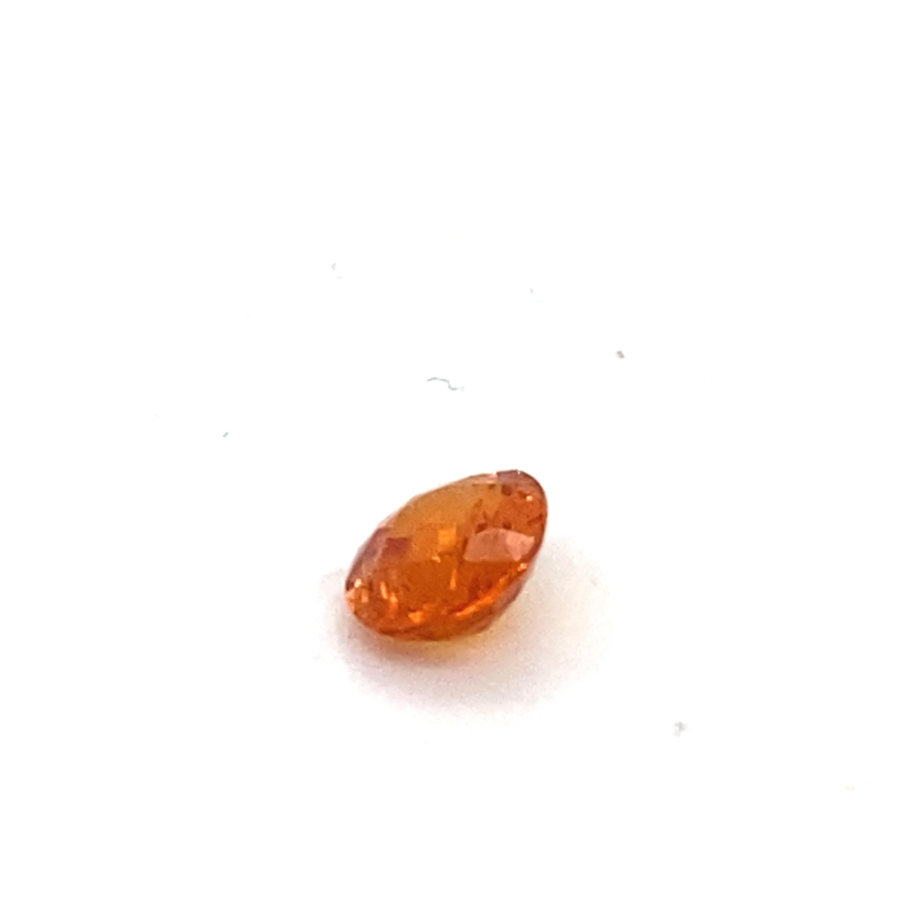 3.00 Karat Ovalschliff Spessartit Loser Edelstein im Angebot 4