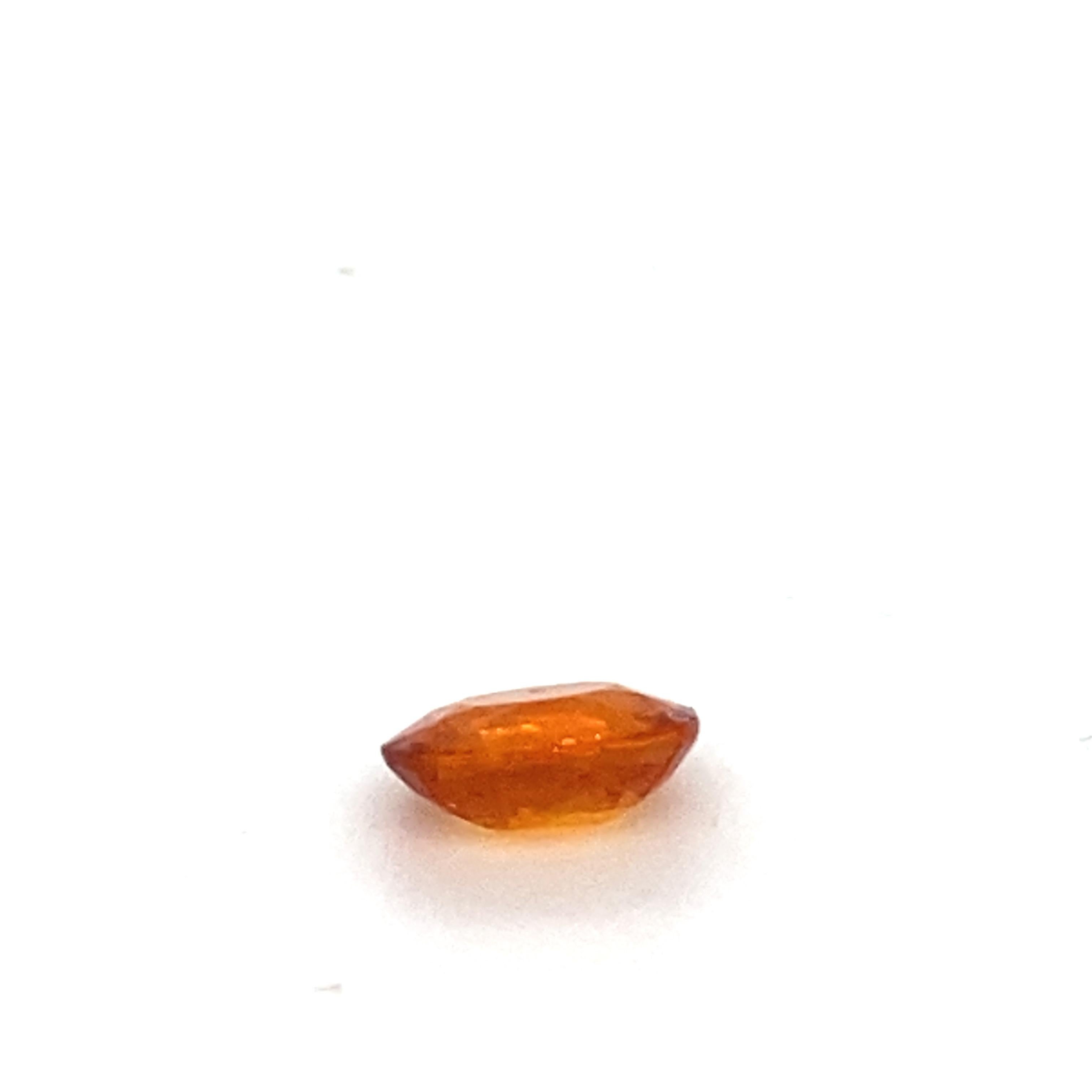 3.00 Karat Ovalschliff Spessartit Loser Edelstein im Angebot 5