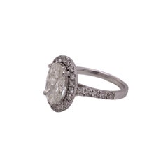 3.00 Carat Oval Diamond Cocktail Ring