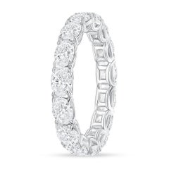 3.00 Carat Oval Diamond Eternity Band East-West