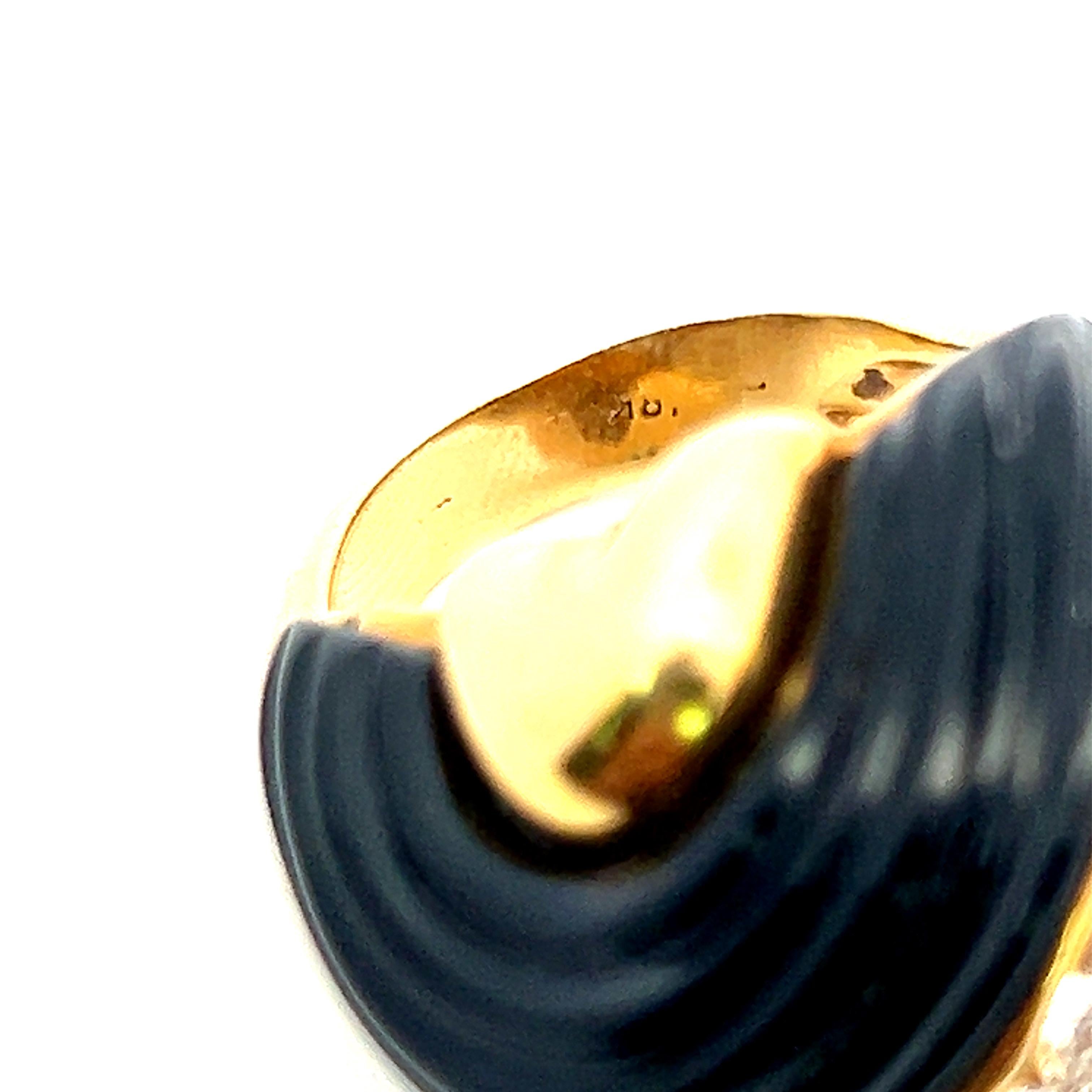 3.00 Carat Round Brilliant G VS1 Diamond 18 Karat Yellow Gold Cocktail Ring Bon état - En vente à New York, NY