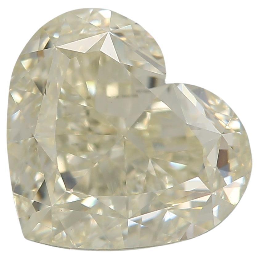 3.00 Carat Heart shaped diamond VS1 Clarity GIA Certified For Sale