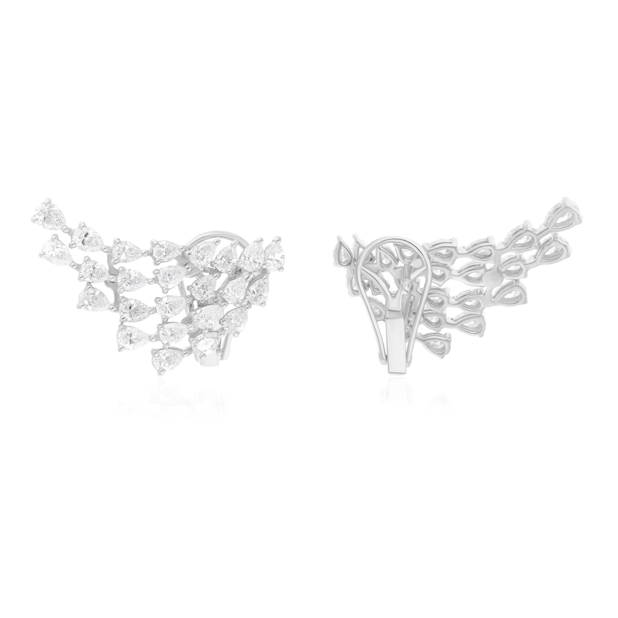 Cast from 18-karat gold, these exquisite earrings are handset with 3.00 carats of sparkling diamonds.

FOLLOW SPECTRUM JEWELS storefront to view the latest collection & exclusive pieces. Spectrum Jewels is proudly rated as a Top Seller on 1stdibs