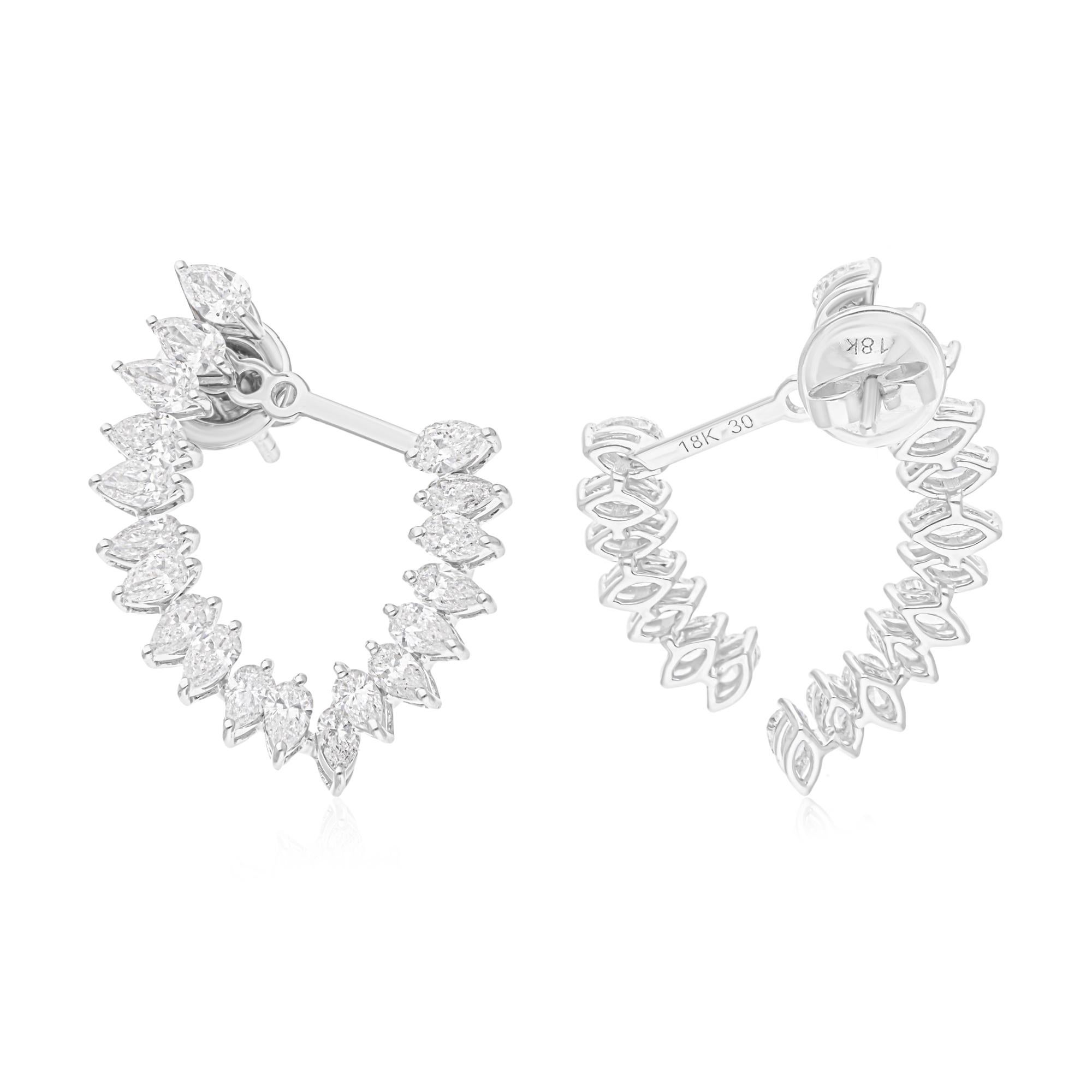 Diese exquisiten Ohrringe sind aus 14-karätigem Gold gegossen und mit funkelnden Diamanten von 3,00 Karat besetzt.

FOLLOW SPECTRUM JEWELS Storefront, um die neueste Collection'S und exklusive Stücke zu sehen. Spectrum Jewels ist stolz darauf, ein